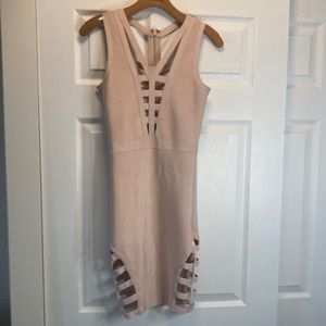Bebe Dress, Color is la Rose Dust, Small, Worn Once